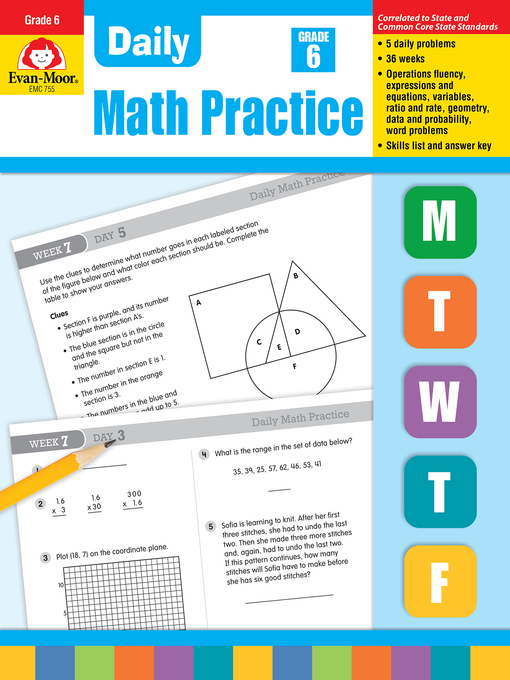 Title details for Daily Math Practice, Grade 6 by Evan-Moor Educational Publishers - Available